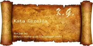 Kata Gizella névjegykártya